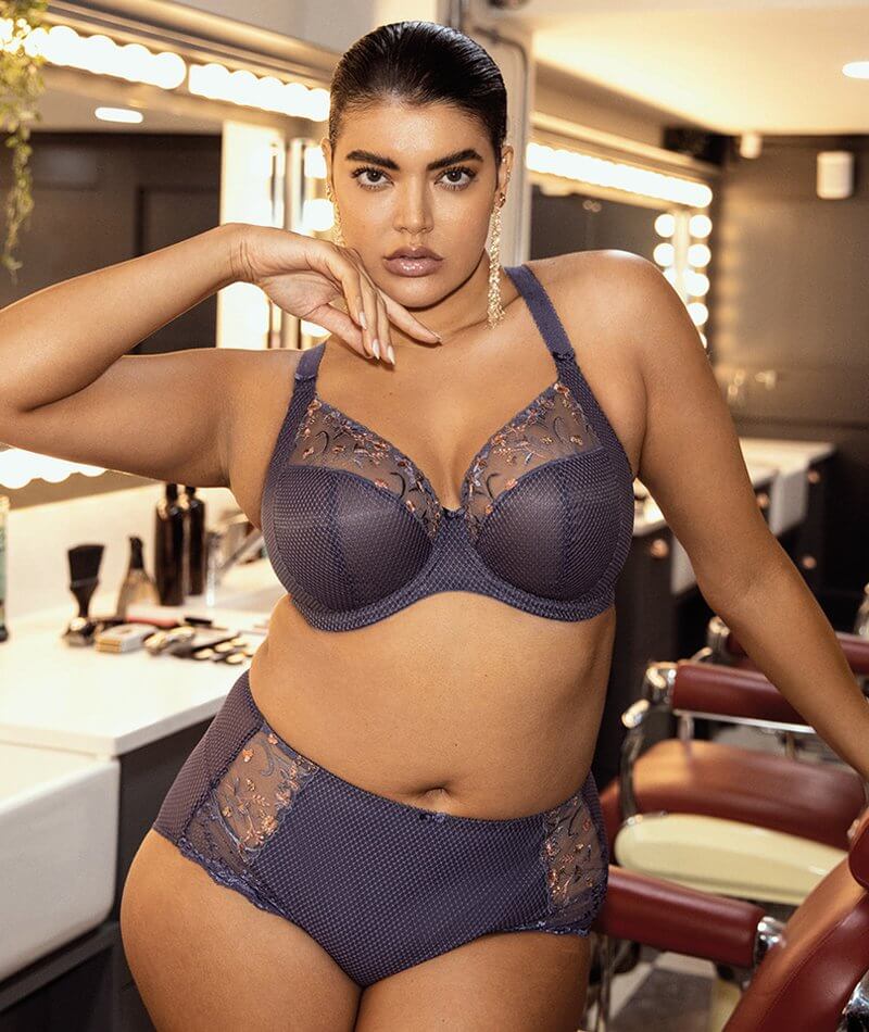 Elomi Charley Underwire Plunge Bra - Storm - Image 8