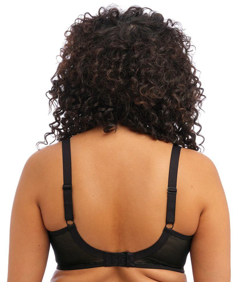 Elomi Kintai Underwired Plunge Bra - Black - Image 2