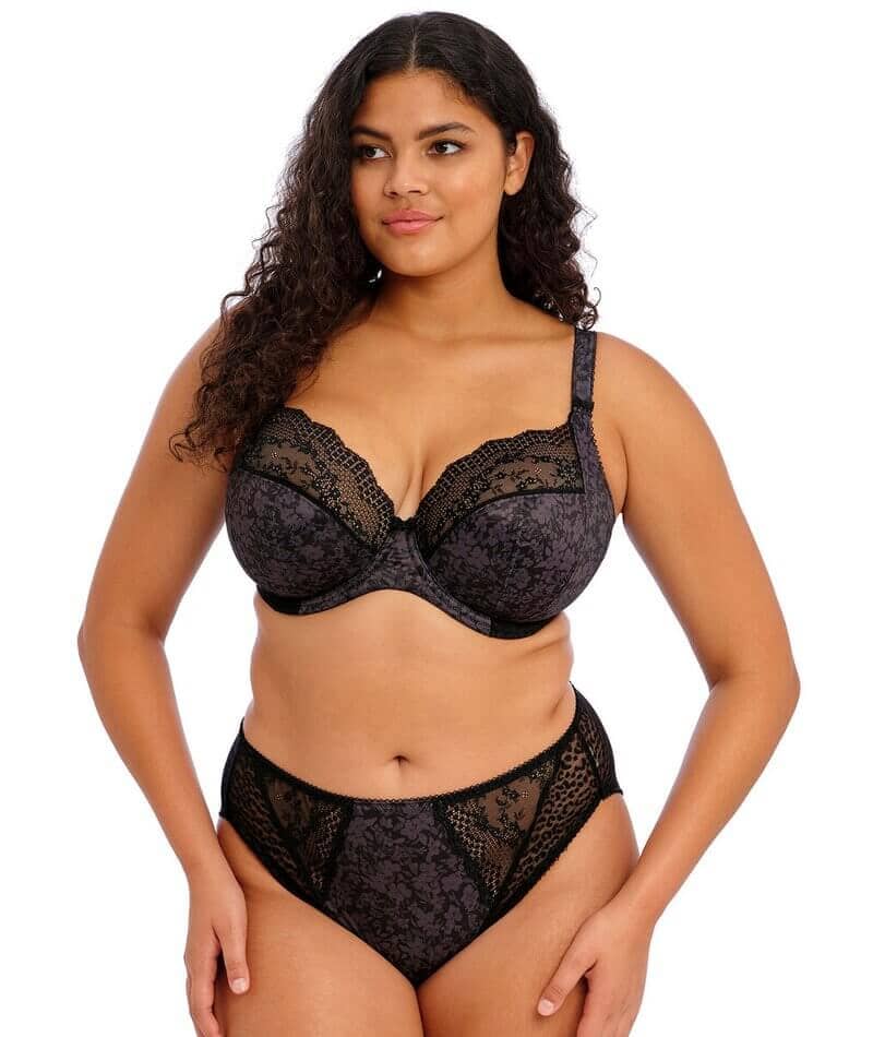 Elomi Lucie High Leg Brief - Black - Image 4