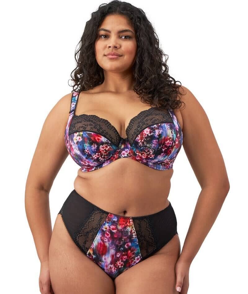 Elomi Lucie High Leg Brief - Cherry Blossom - Image 4