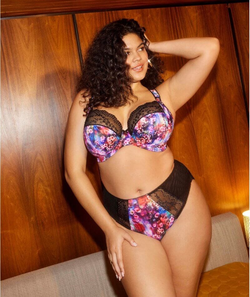 Elomi Lucie High Leg Brief - Cherry Blossom - Image 6