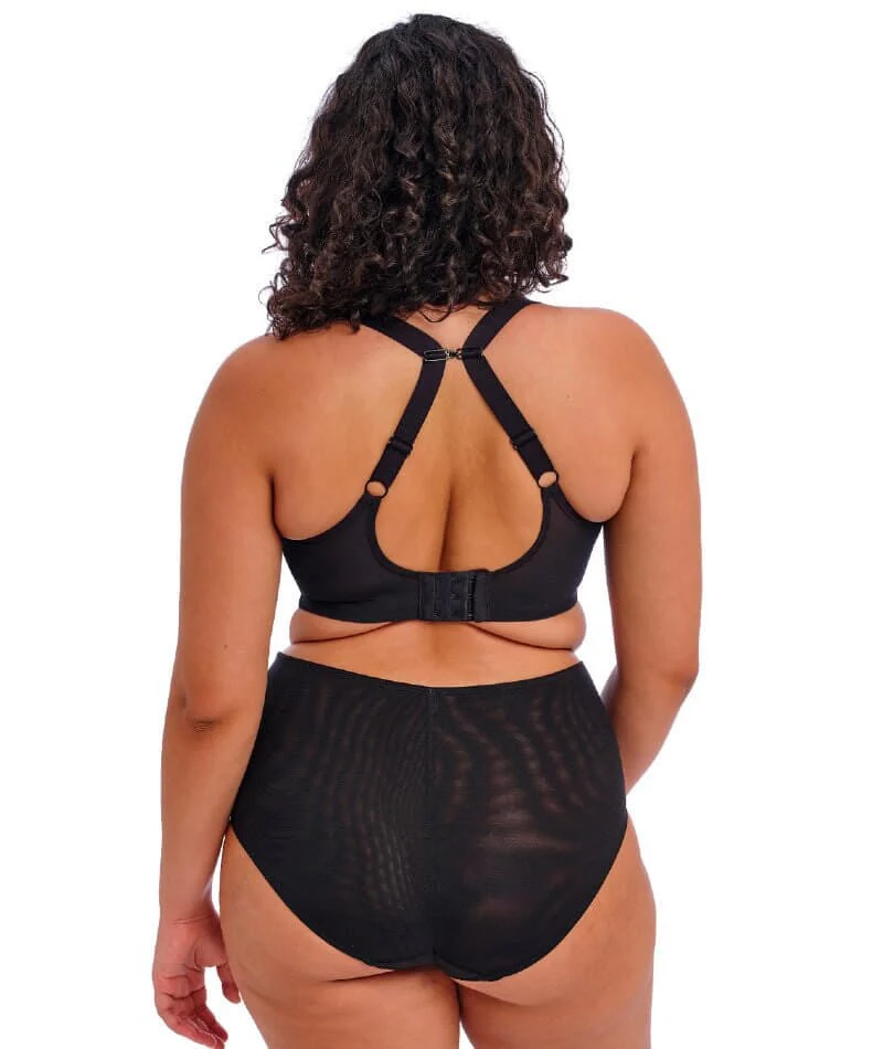 Elomi Matilda Underwired Plunge Bra - Black Dot - Image 5