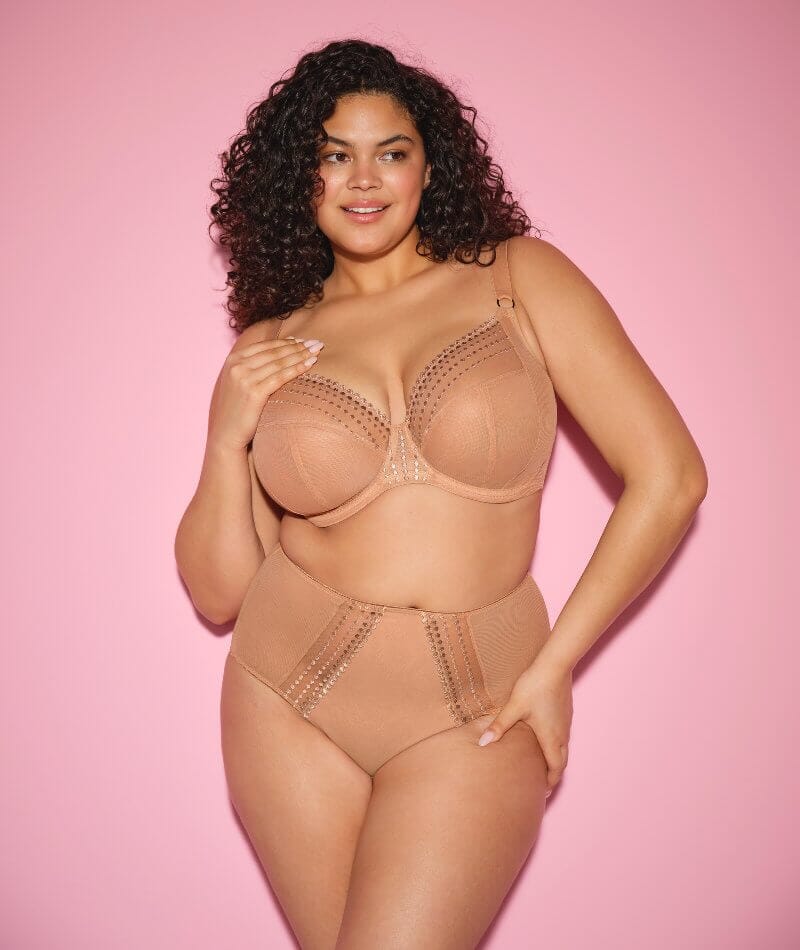 Elomi Matilda Underwired Plunge Bra - Cafe Au Lait - Image 4