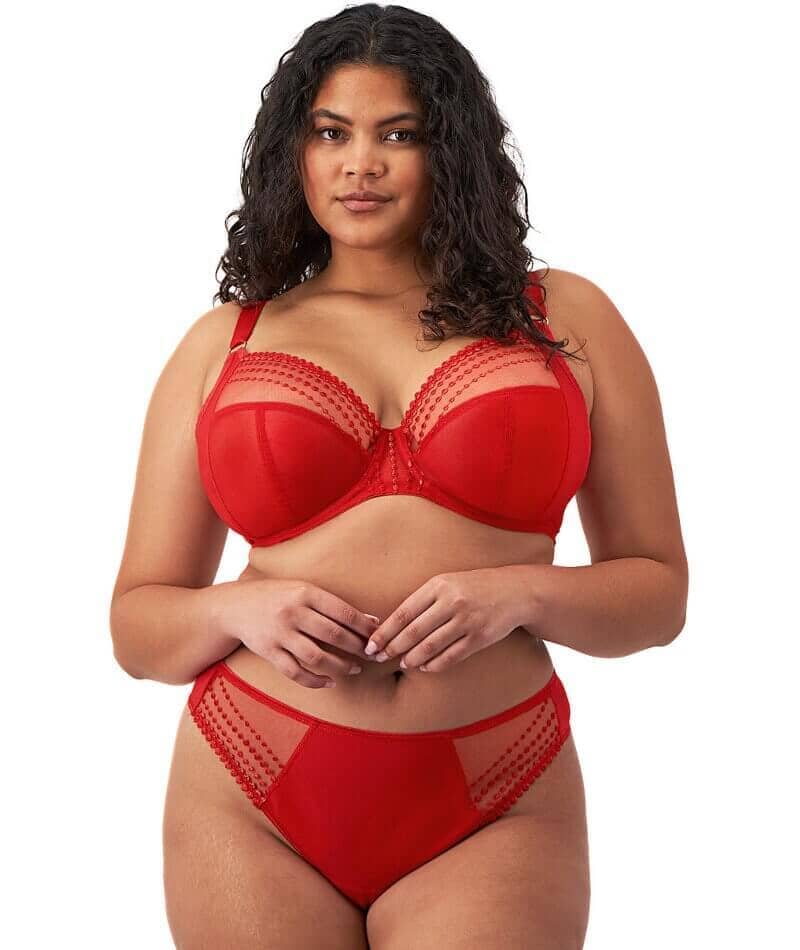 Elomi Matilda Underwired Plunge Bra - Haute Red - Image 11