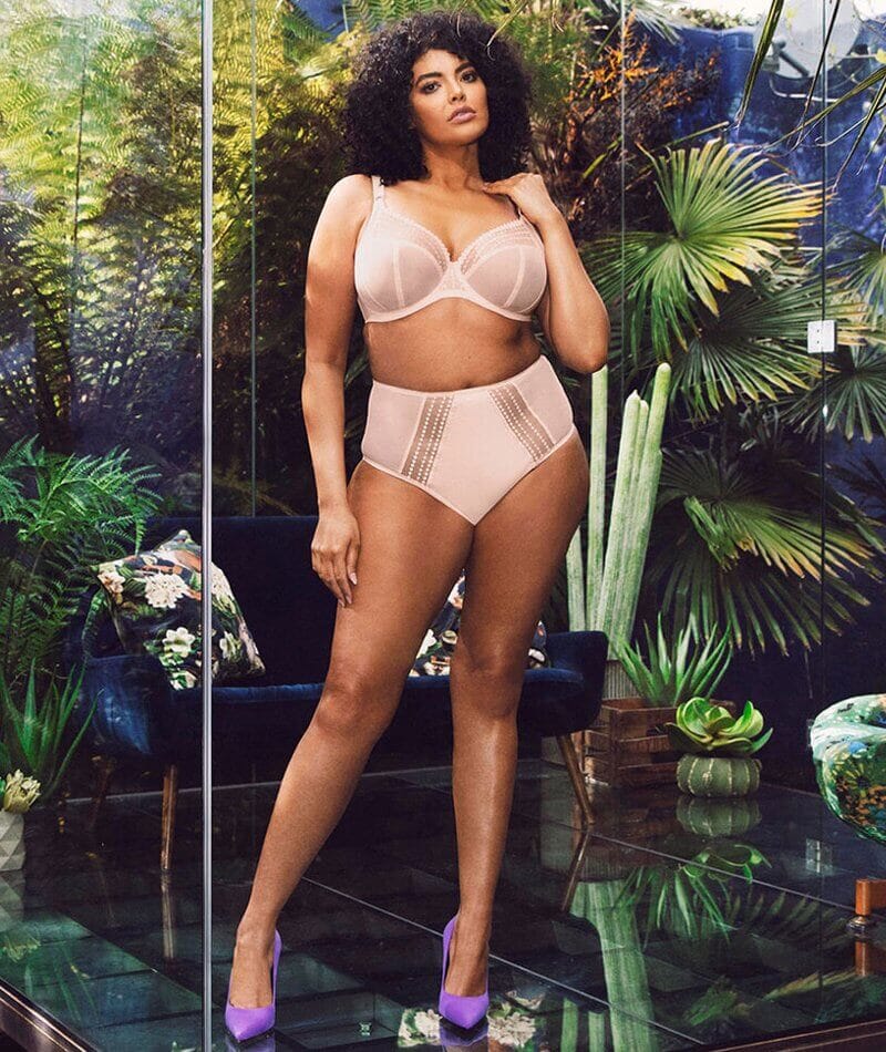 Elomi Matilda Underwired Plunge Bra - Pearl Blush - Image 4