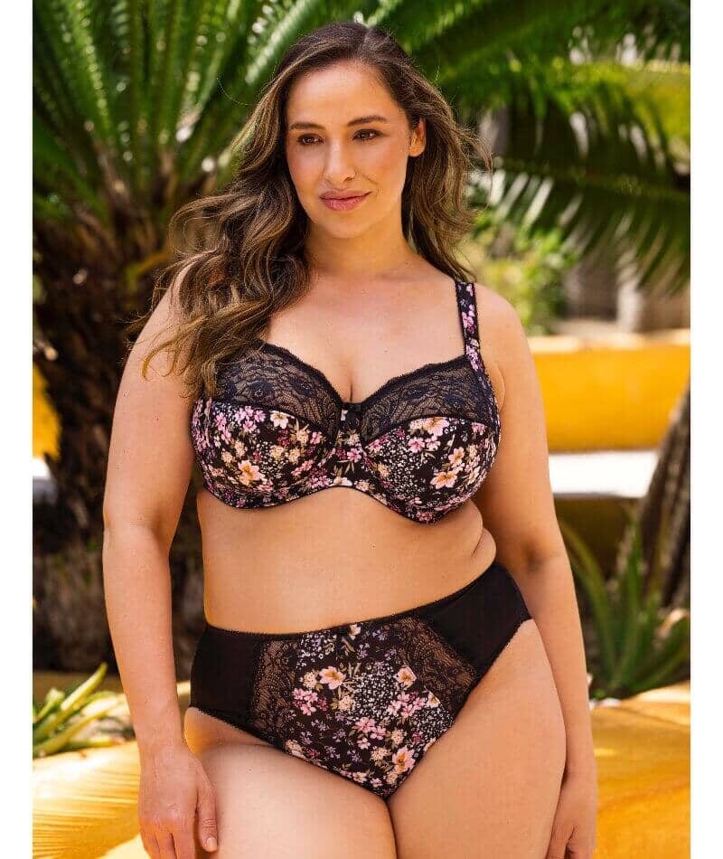 Elomi Morgan High Leg Brief - Summer Garden - Image 4