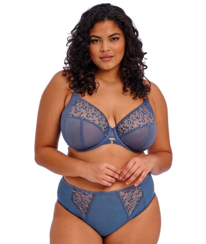 Elomi Namrah High Leg Brief - Stonewash - Image 4