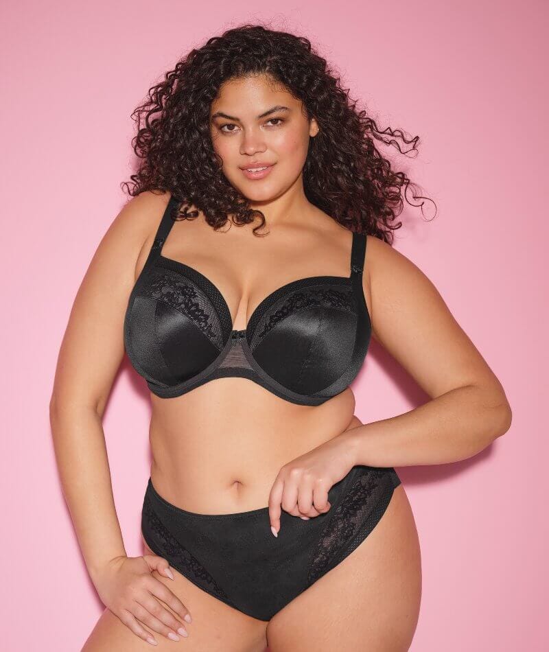 Elomi Nerina Underwire Stretch Plunge Bra - Black - Image 3