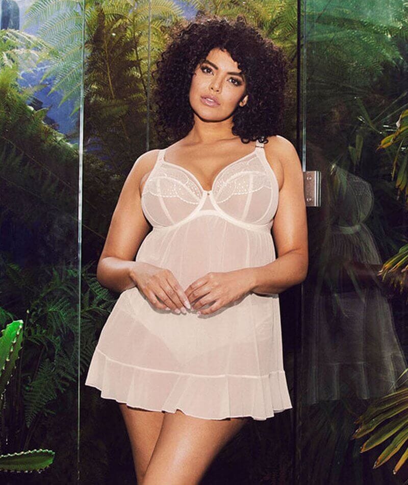 Elomi Priya Underwired Babydoll - Vanilla - Image 4