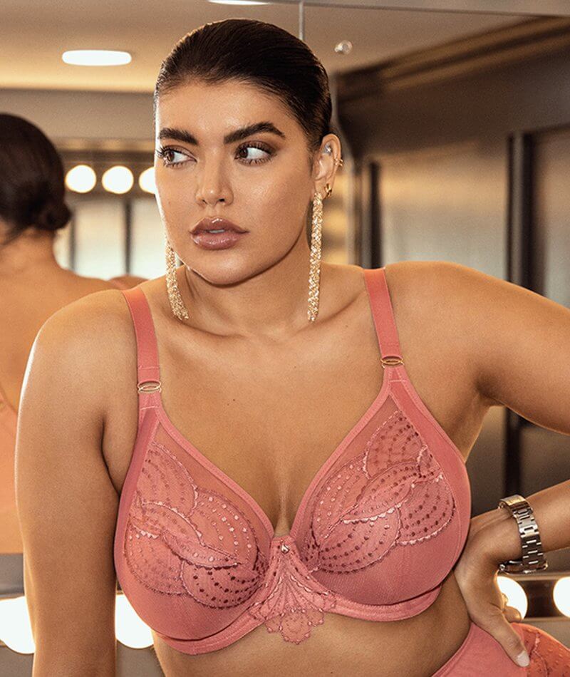 Elomi Priya Underwired Plunge Bra - Rosegold - Image 3