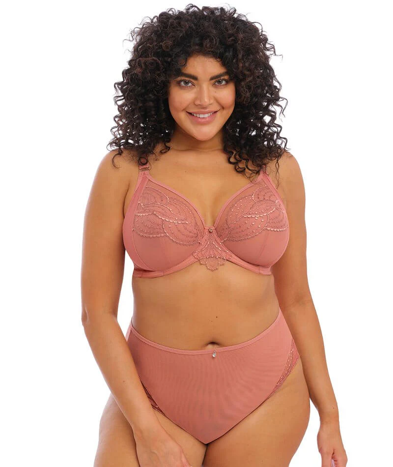 Elomi Priya Underwired Plunge Bra - Rosegold - Image 4