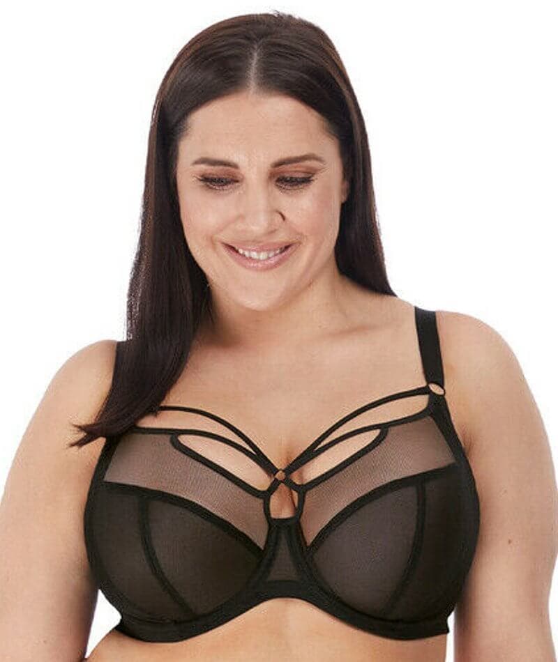 Elomi Sachi Underwired Plunge Bra - Black - Image 3