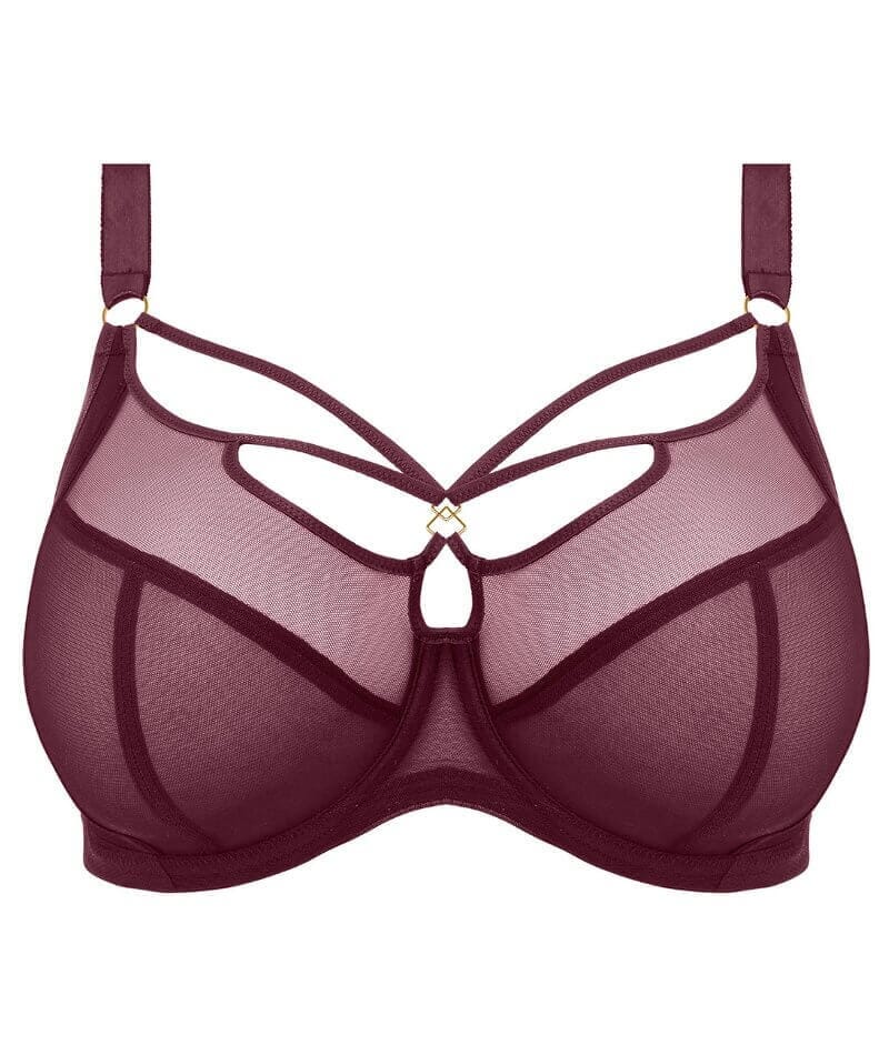 Elomi Sachi Underwired Plunge Bra - Cabernet - Image 5