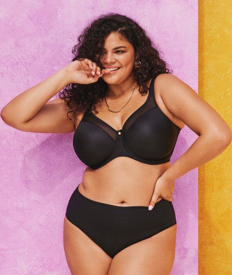 Elomi Smooth Underwire Moulded T-Shirt Bra - Black - Image 4