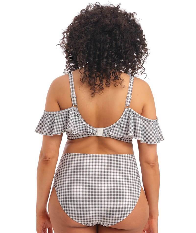 Elomi Swim Checkmate Underwired Bikini Top - Grey Marl - Image 4