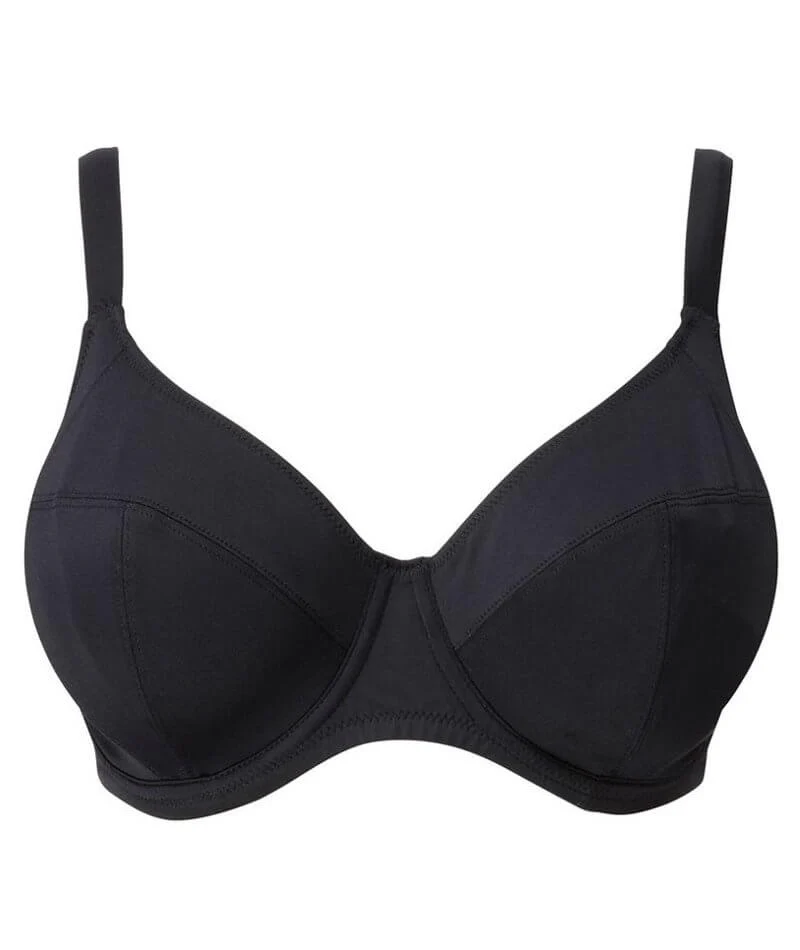 Elomi Swim Essentials Underwired Plunge Bikini Top - Black - Image 7