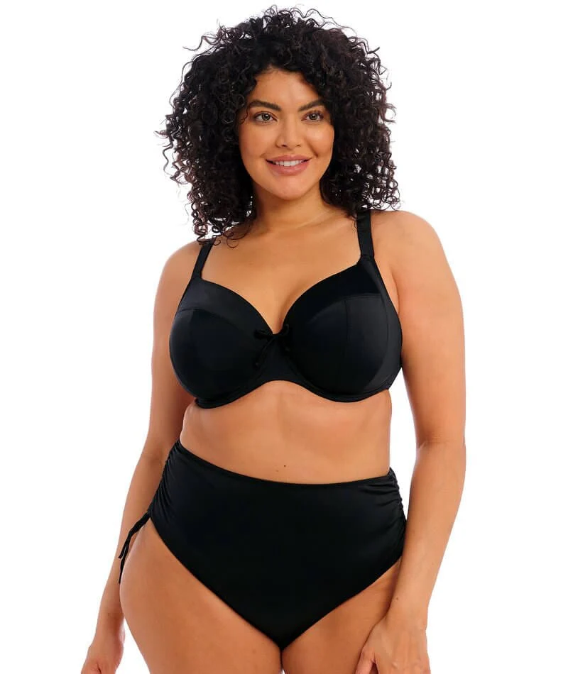 Elomi Swim Plain Sailing Underwired Plunge Bikini Top - Black - Image 3