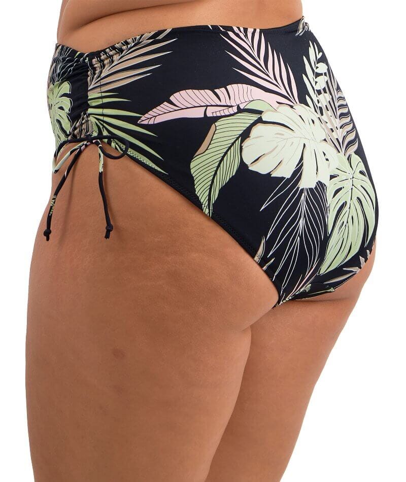 Elomi Swim Tropical Retreat Adjustable Bikini Brief - Black - Image 3