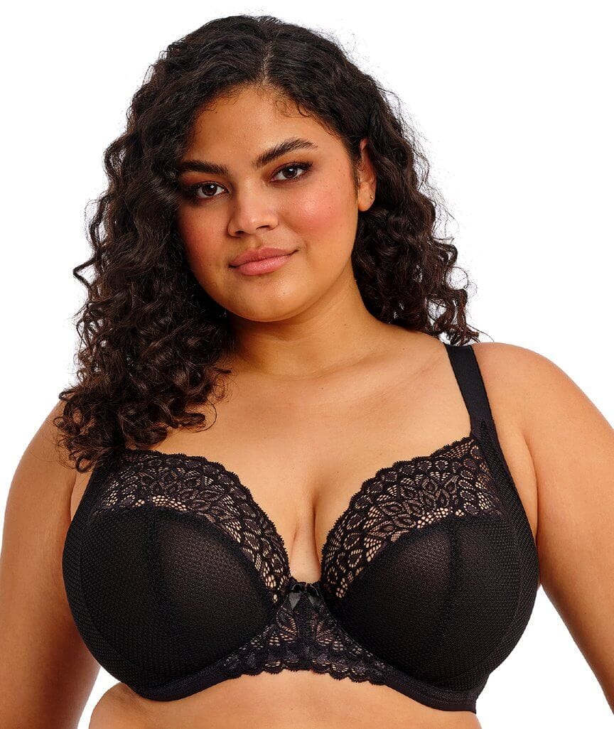Elomi Tiernie Underwire Stretch Plunge Bra - Black