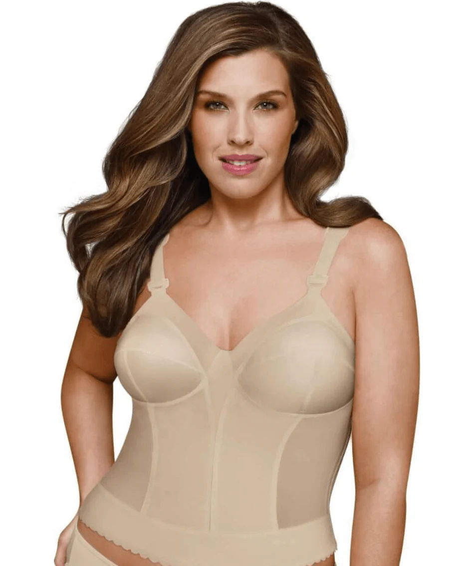 Exquisite Form Fully Back Close Longline Bra - Beige - Image 3