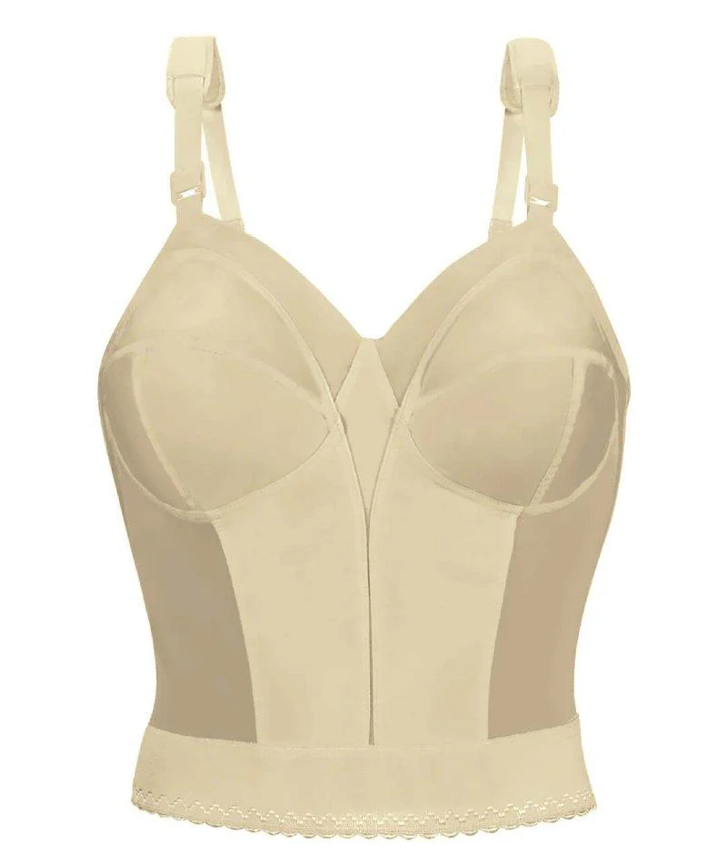 Exquisite Form Fully Back Close Longline Bra - Beige - Image 9