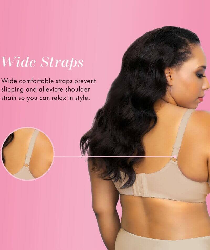 Exquisite Form Fully Cotton Soft Cup Wire-Free Bra With Lace 2 Pack - Damask Neutral/White - Image 4
