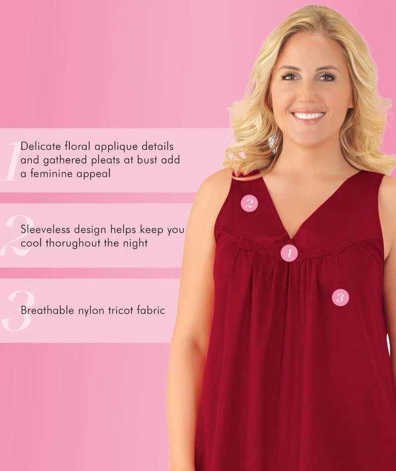 Exquisite Form Short Gown - Sangria - Image 4