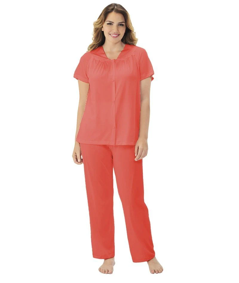 Exquisite Form Short Sleeve Pajamas - Passion