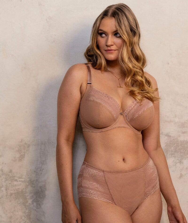 Fantasie Devote Underwire Side Support Plunge Bra - Cafe Au Lait - Image 5