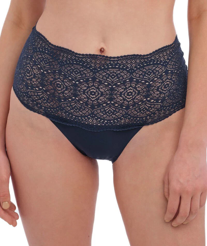Fantasie Lace Ease Invisible Stretch Full Brief - Navy