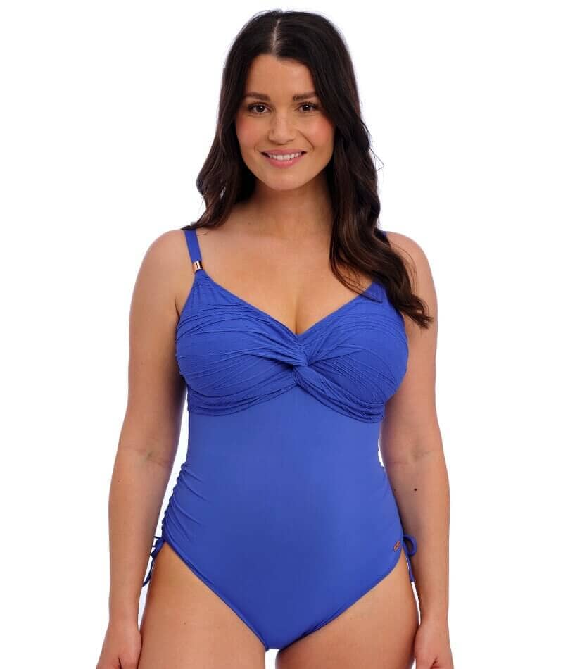 Fantasie Swim Beach Waves Underwire Twist Front Swimsuit With Adjustable Leg - Ultramarine