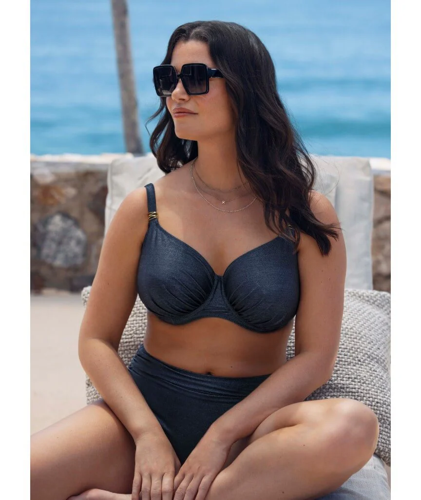 Fantasie Swim Paros Coast Underwire Gathered Full Cup Bikini Top - Midnight Sparkle - Image 3