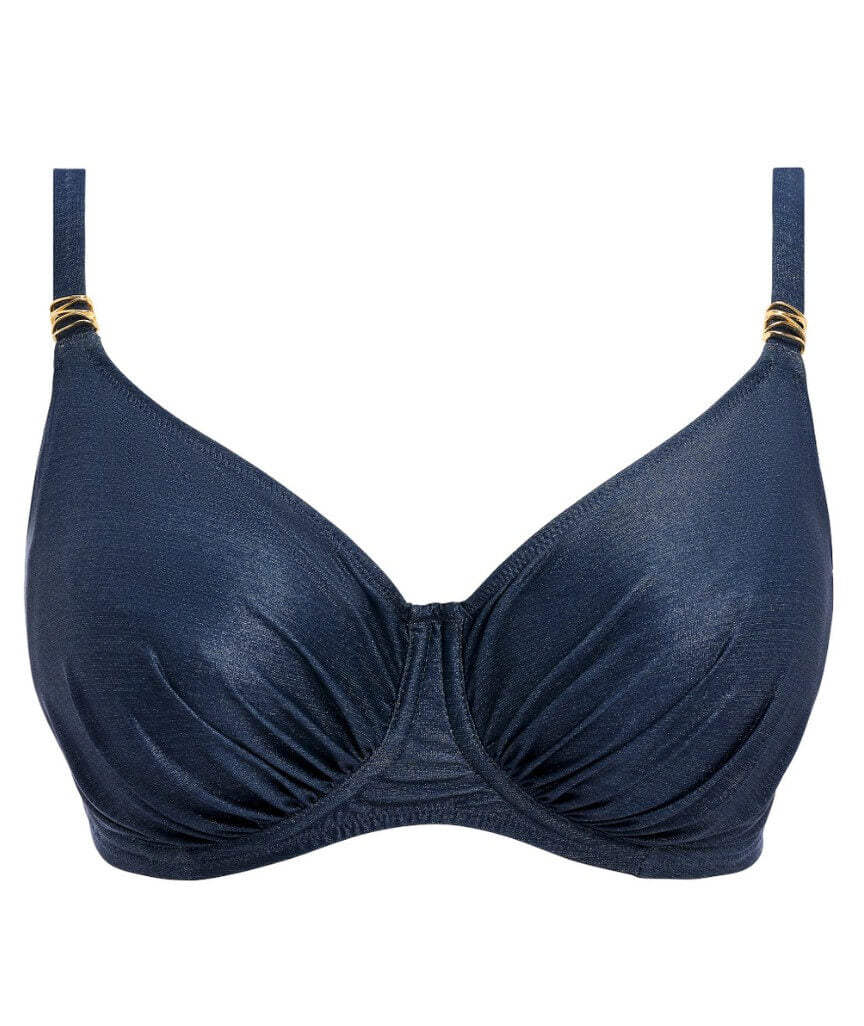Fantasie Swim Paros Coast Underwire Gathered Full Cup Bikini Top - Midnight Sparkle - Image 6