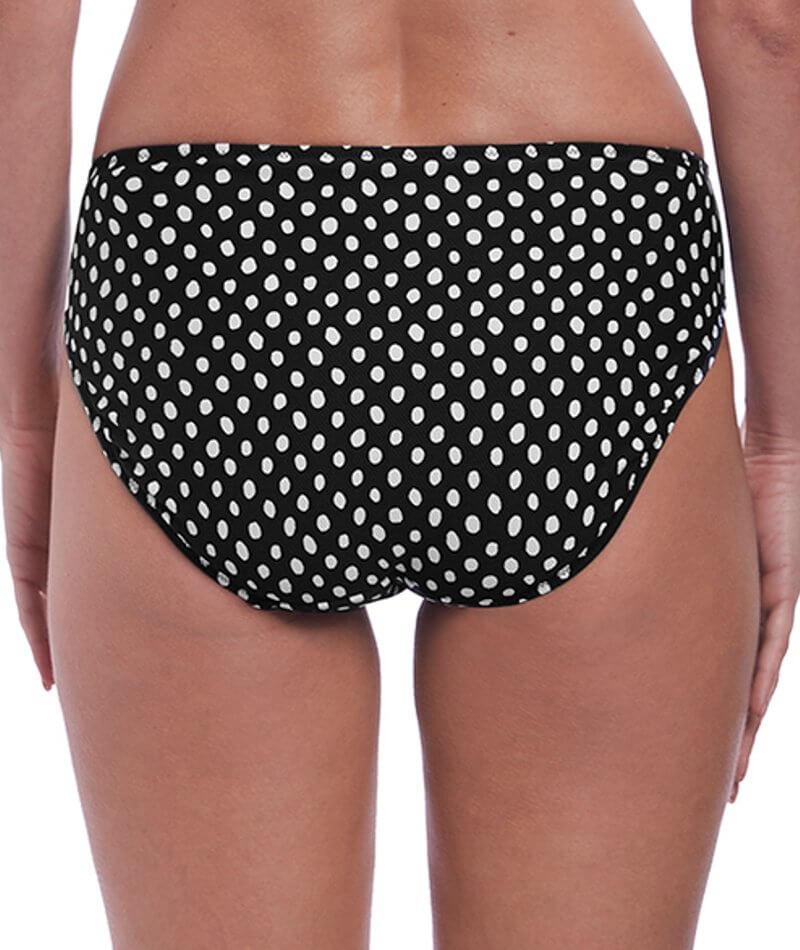 Fantasie Swim Santa Monica Mid Rise Bikini Brief - Black & White - Image 2