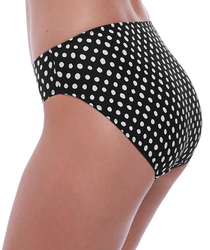 Fantasie Swim Santa Monica Mid Rise Bikini Brief - Black & White - Image 3