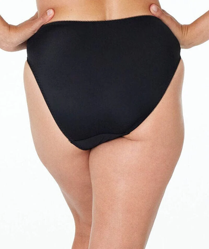 Fayreform Coral High Cut Brief - Black - Image 2