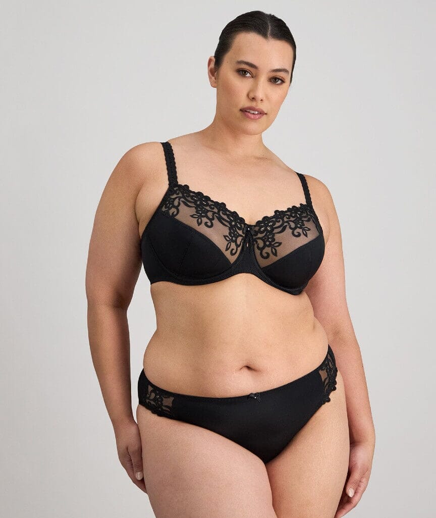Fayreform Coral High Cut Brief - Black - Image 3