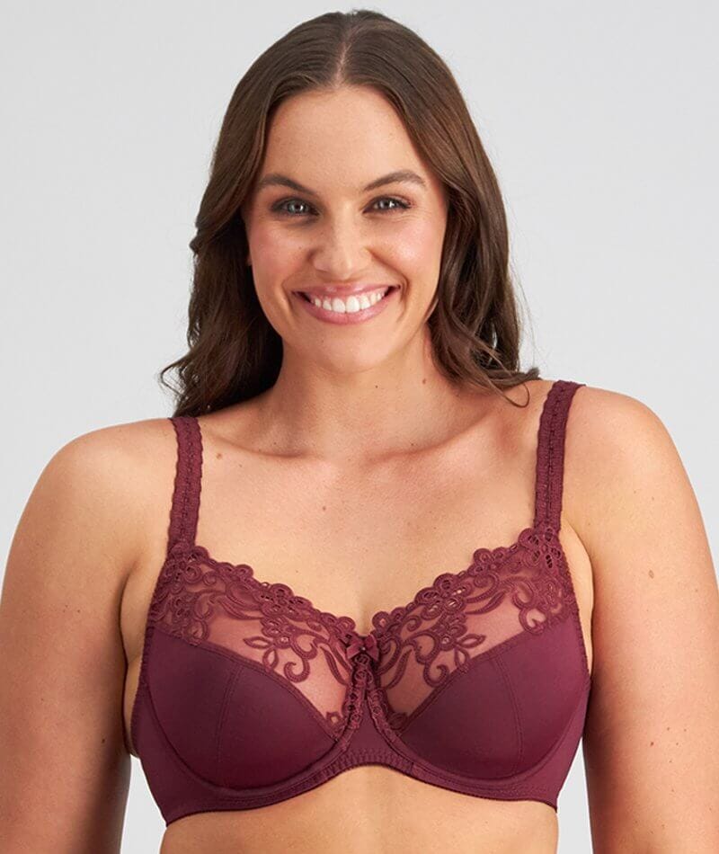 Fayreform Coral Underwire Bra - 2 Pack - Windsor Wine/Egret - Image 2