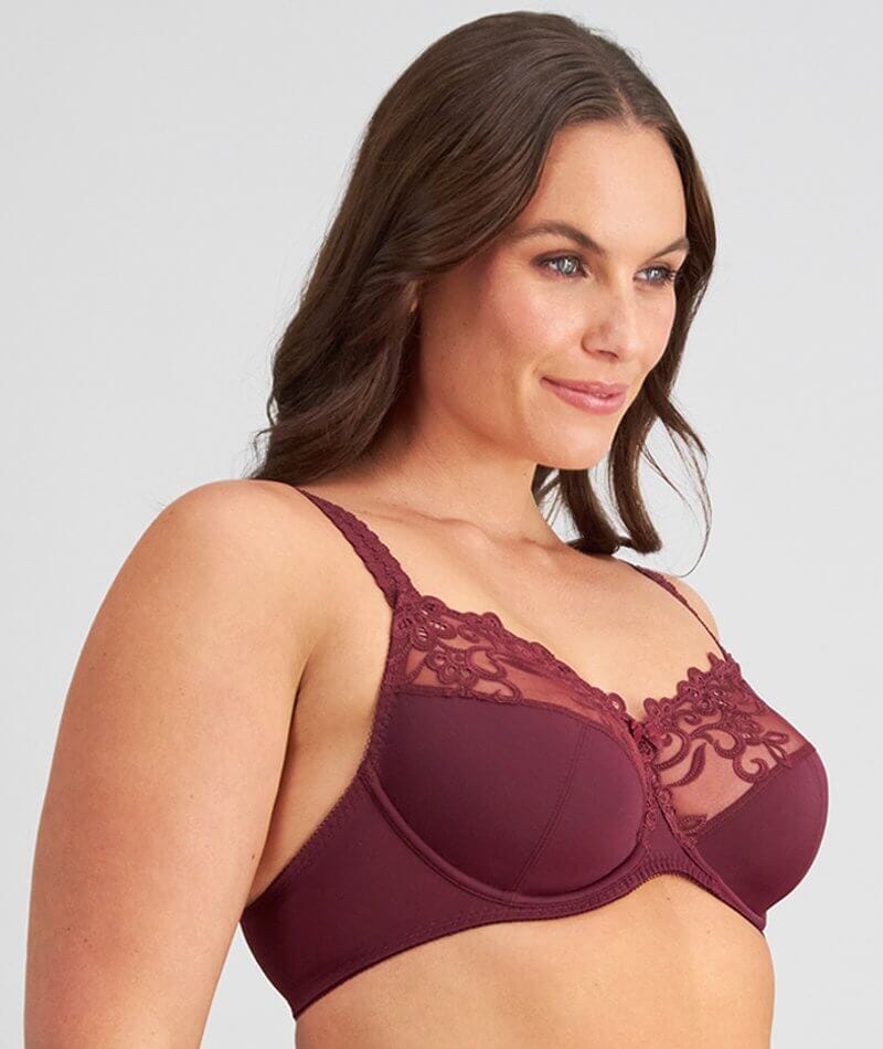 Fayreform Coral Underwire Bra - 2 Pack - Windsor Wine/Egret - Image 6