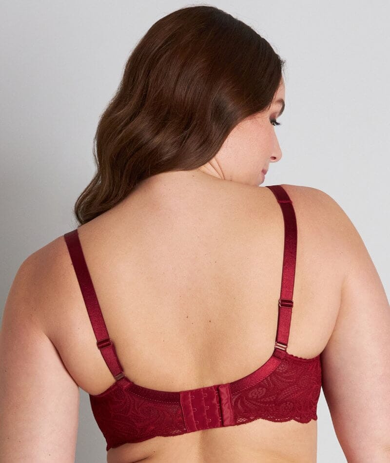 Fayreform Lace Perfect Contour Spacer Bra - Biking Red - Image 2
