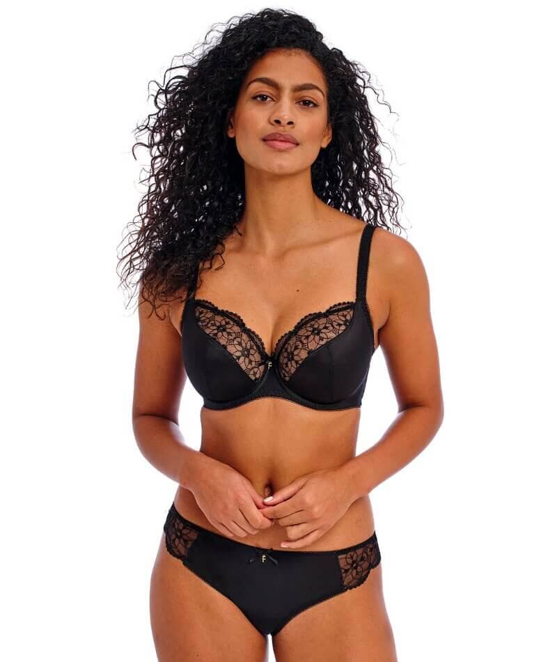 Freya Hallie Underwire Plunge Bra - Black - Image 3