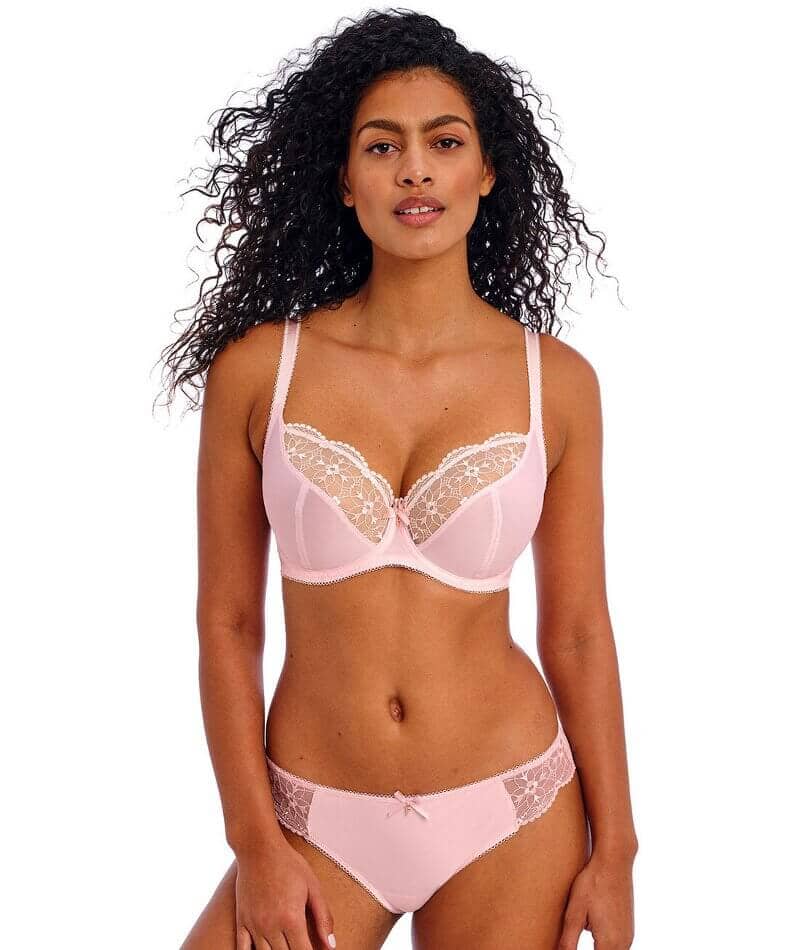Freya Hallie Underwire Plunge Bra - Pink Champagne - Image 3