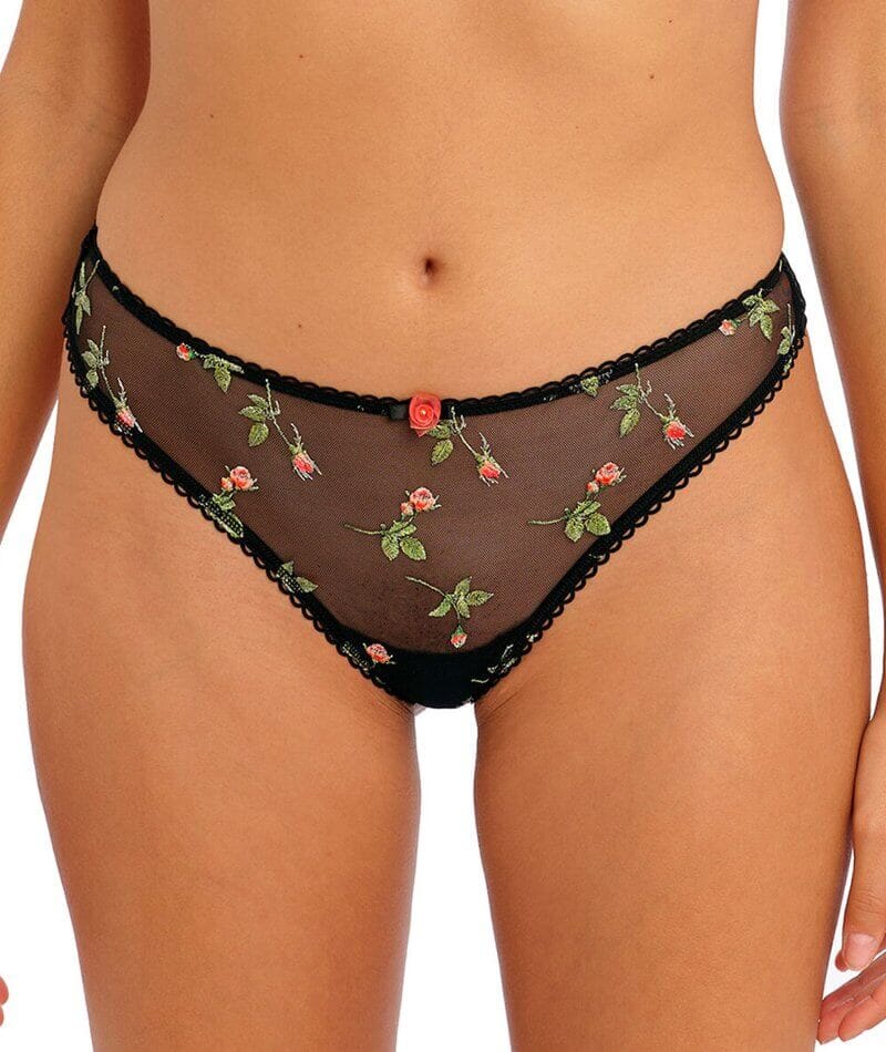 Freya Rose Blossom Brazilian Brief - Black