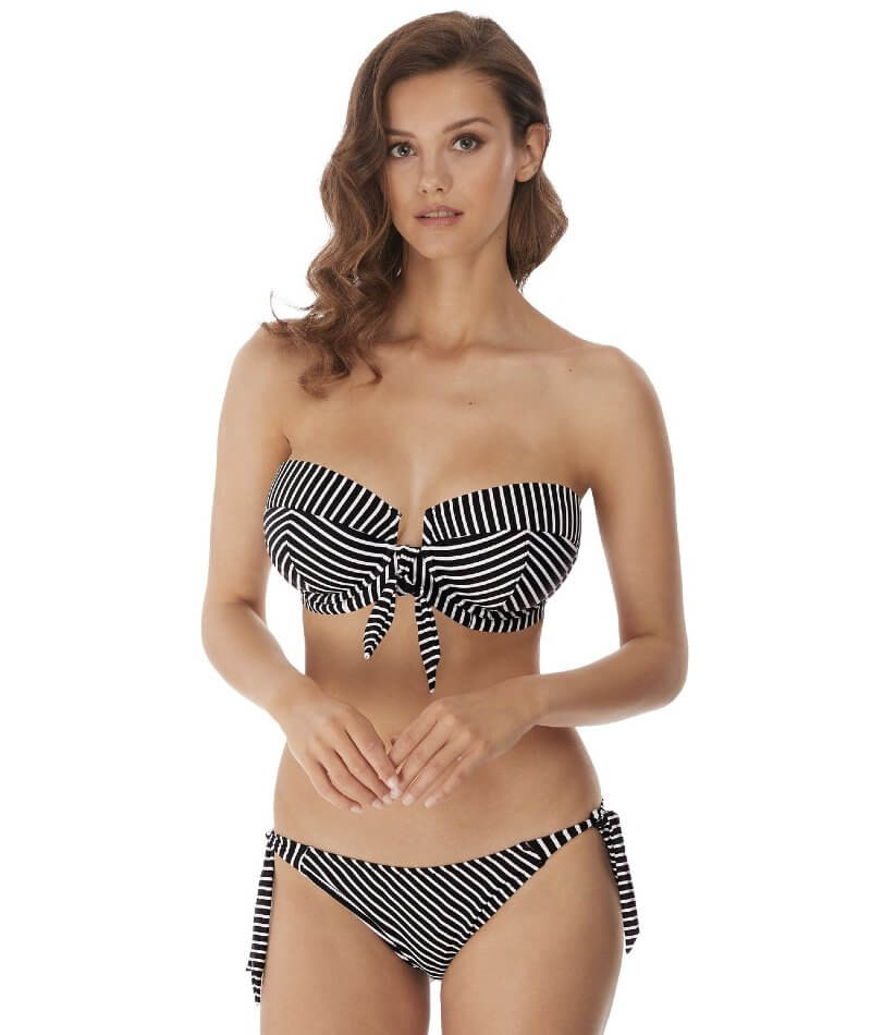 Freya Swim Beach Hut Underwire Padded Bandeau Bikini - Black - Image 6