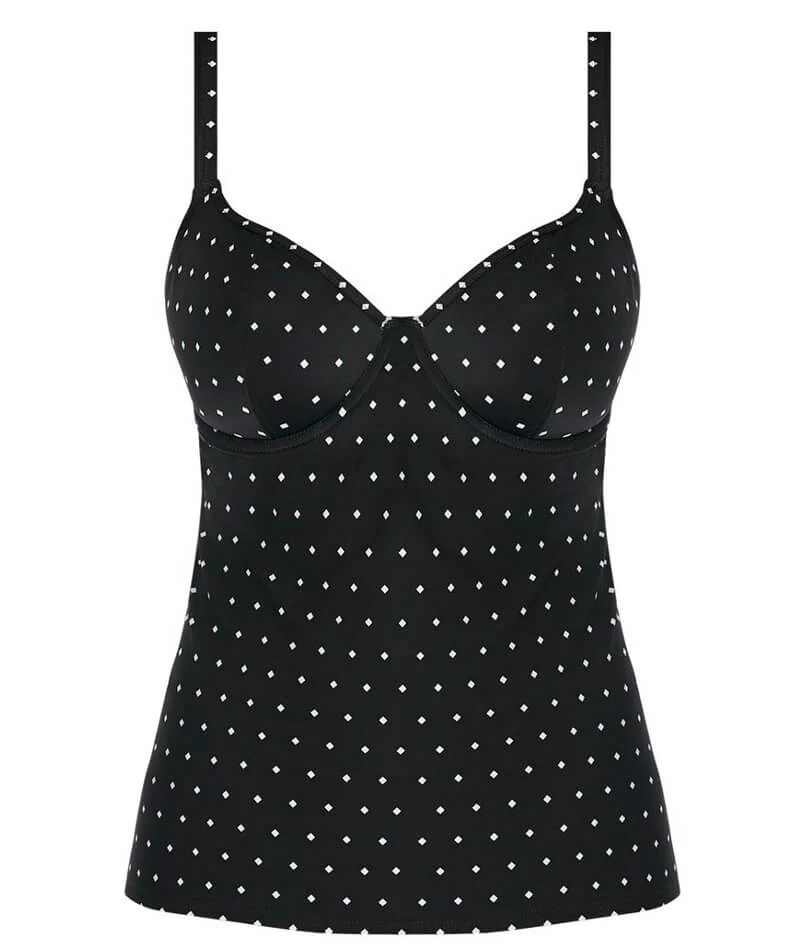 Freya Swim Jewel Cove Underwire Non-Padded Plunge Tankini - Black - Image 4