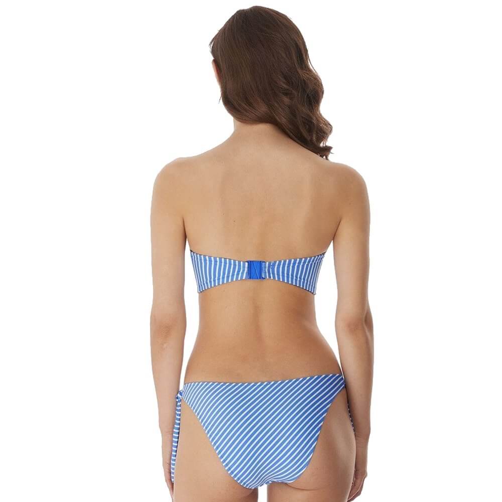 Freya Swim Beach Hut Underwire Padded Bandeau Bikini - Blue Moon - Image 12