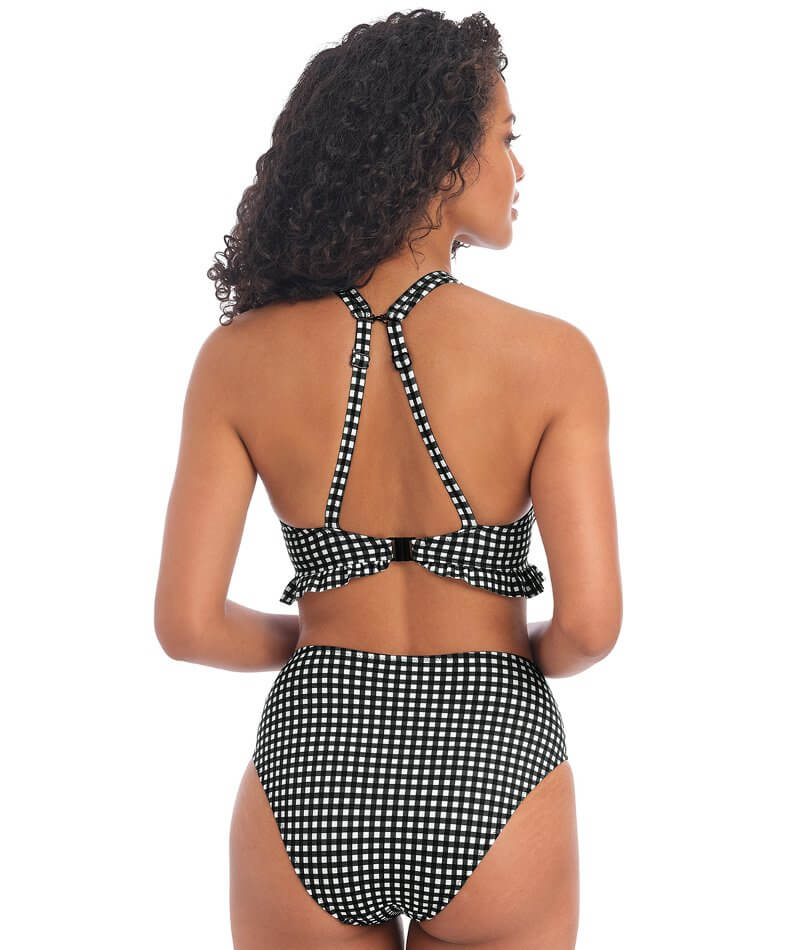 Freya Swim Check In Underwired High Apex Bikini Top - Monochrome - Image 6