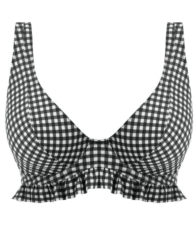 Freya Swim Check In Underwired High Apex Bikini Top - Monochrome - Image 8
