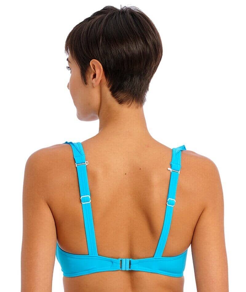 Freya Swim Jewel Cove Underwire High Apex Bikini Top - Plain Turquoise - Image 3