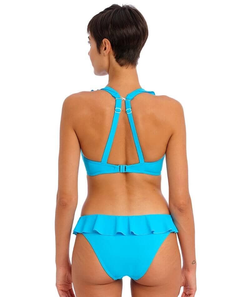 Freya Swim Jewel Cove Underwire High Apex Bikini Top - Plain Turquoise - Image 5